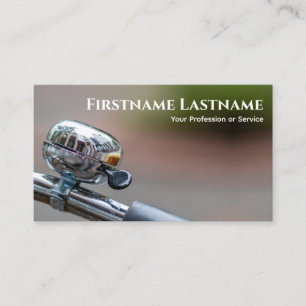 Carte De Visite Clochette de vélo chromé brillant pour les atelier