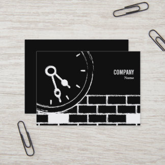 Carte De Visite Clock Business Card