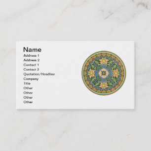 Carte De Visite Cloisonne Chine Patter Asiatique Oriental