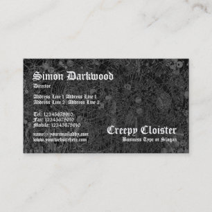 Carte De Visite Cloître déplaisant 03 - Tex Abstact - Noir