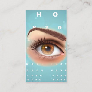 Carte De Visite Closeup oculaire   Tableau de vision