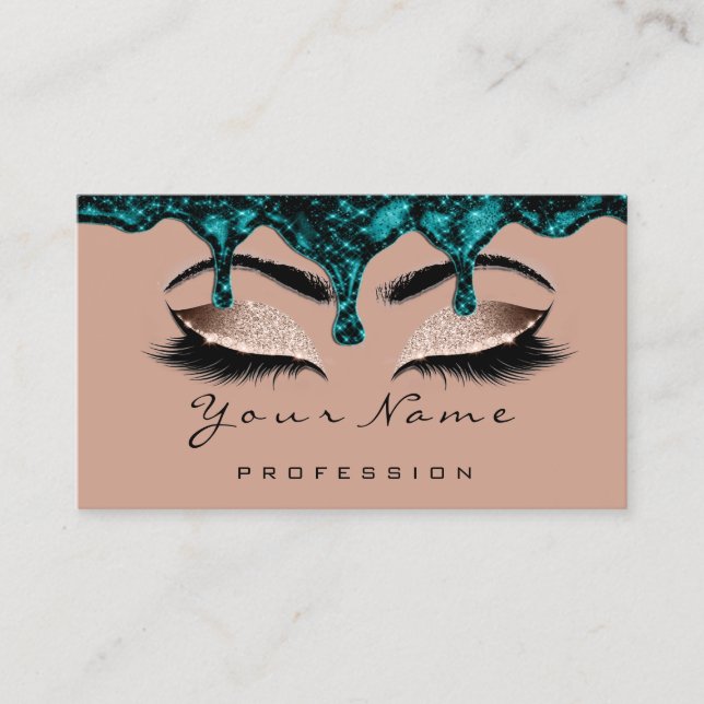 Carte De Visite Clou Artist Studio Drivers Rose Beauty Maquillage  (Devant)