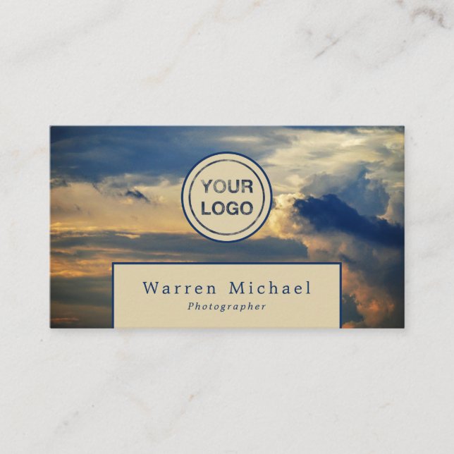 Carte De Visite Cloudscape, Photographe, Photographie (Devant)