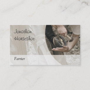 Carte De Visite Clouement sur une chaussure dans le brun