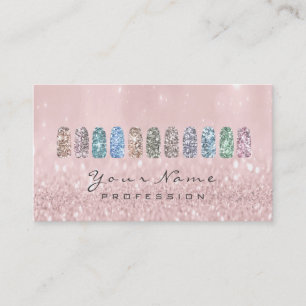 Carte De Visite Clous Art Parties scintillant Métallurgique Glam B