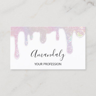 Carte De Visite Clous Maquillage Artiste Lash Logo Logo Drio White