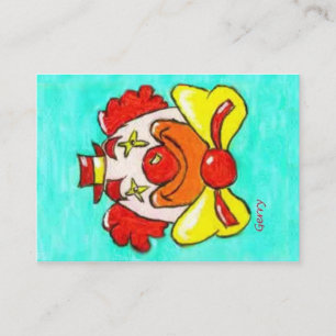 CARTE DE VISITE CLOWN HEUREUX