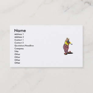 Carte De Visite Clown idiot