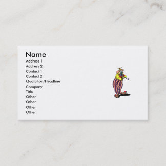 Carte De Visite Clown idiot