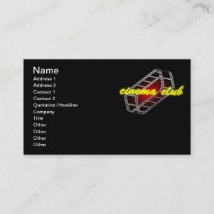 Carte De Visite Club cinéma