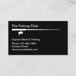 Carte De Visite Club de pêche Rod 