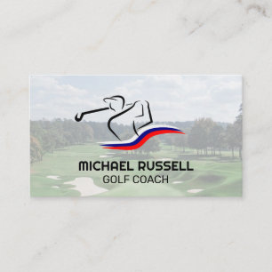 Carte De Visite Club de swing de golfer   Golf Course