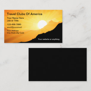Carte De Visite Club De Voyage Et Agent Expert