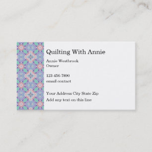 Carte De Visite Club Et Classes De Quilting