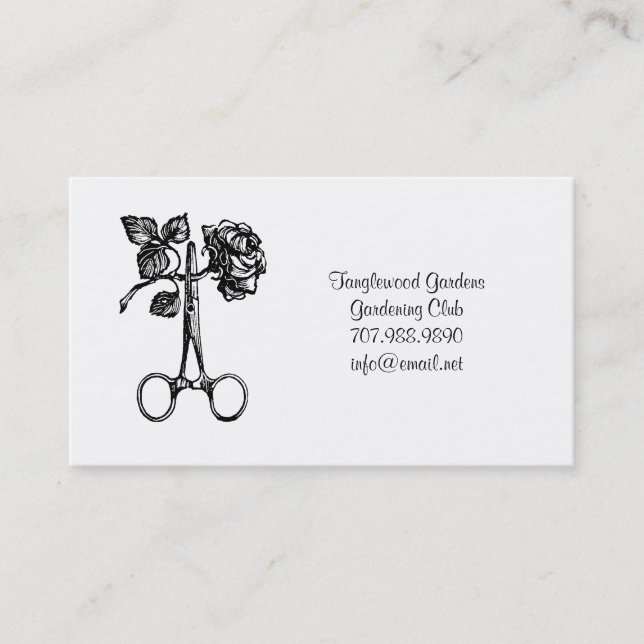 Carte De Visite Club Gardeners (Devant)