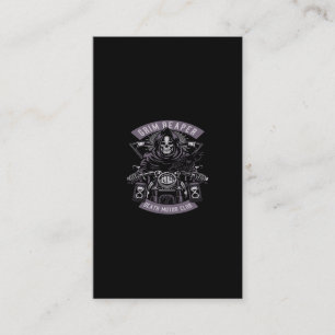 Carte De Visite club moteur de mort de morceau de faucheuse