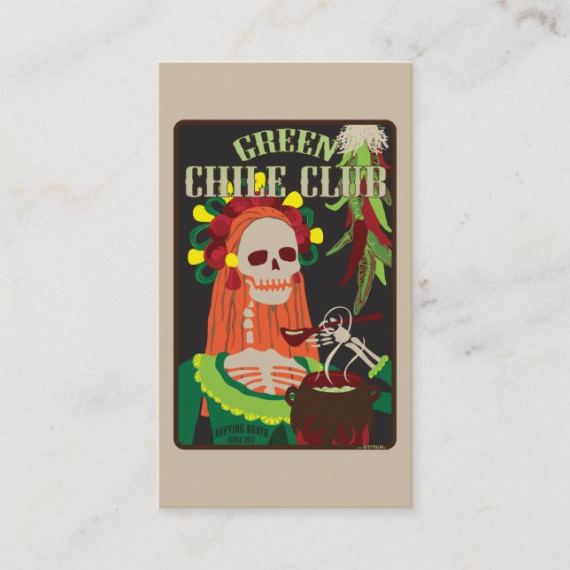 Carte De Visite club vert de piment (Devant)