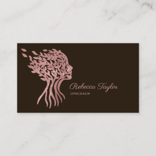 Carte De Visite coach de vie arbre de vie thérapeute guérisseur bi