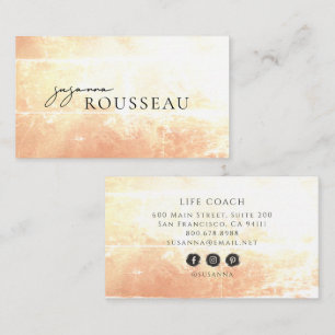 Carte De Visite Coach de vie Terre Cuite Crème Authentique