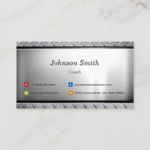 Carte De Visite Coach - Design Platinum Look