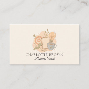 Carte De Visite Coach en entreprise Réussite du leadership Entrepr