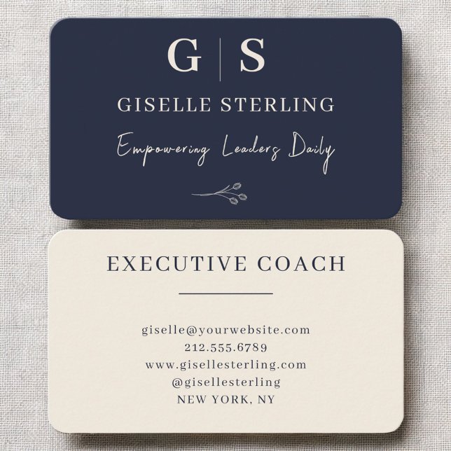 Carte De Visite Coach exécutif (Créateur téléchargé)