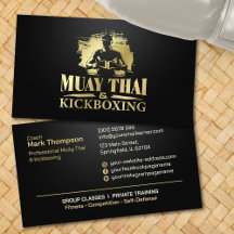 Coach Muay Thai et Kickboxing - Noir et Or
