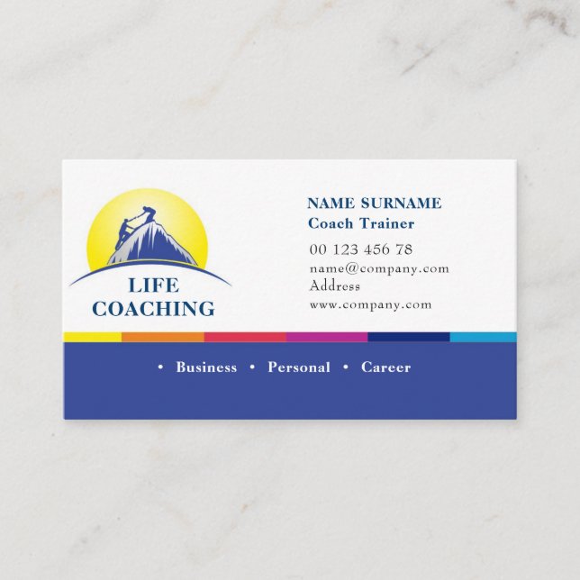 Carte De Visite Coaching de vie (Devant)