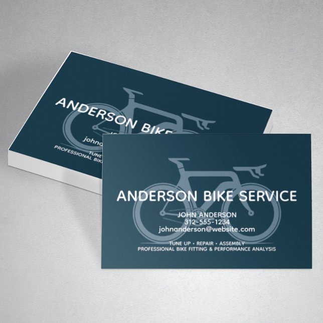 Carte De Visite Coaching d'entretien de réparation de vélos sport  (Créateur téléchargé)