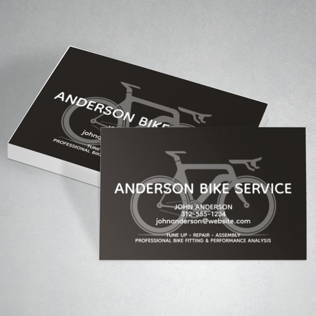 Carte De Visite Coaching d'entretien de réparation de vélos sport  (Créateur téléchargé)