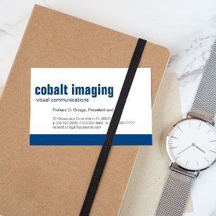Carte De Visite Cobalt du panneau de référence