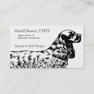Carte De Visite Cocker Spaniel Chien Business