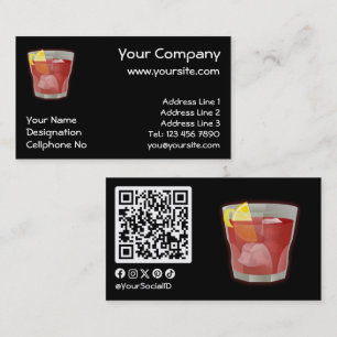 Carte De Visite cocktail Americano