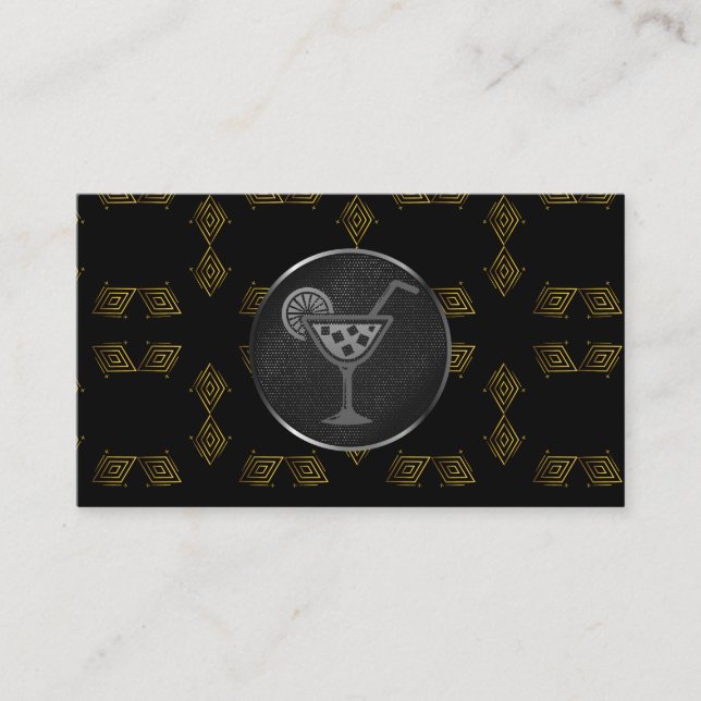 Carte De Visite Cocktail | Barre | Restaurant (Devant)
