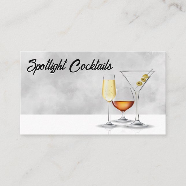 Carte De Visite Cocktail | Restaurant (Devant)