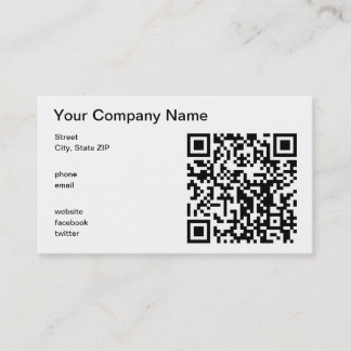 Carte De Visite Code de QR