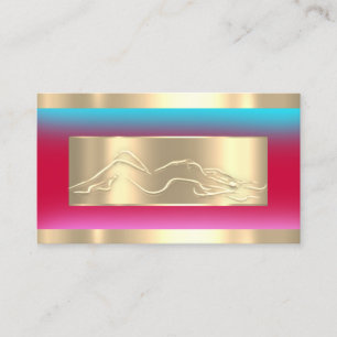 Carte De Visite Code du SPA de fermeture du corps Logo Smoky Blue 