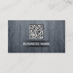Carte De Visite Code en pierre moderne du cool QR d'arrière - pla