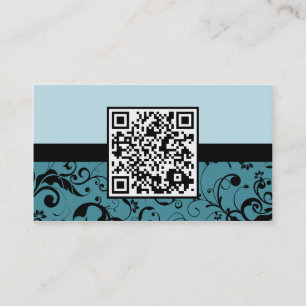 Carte De Visite code professionnel de la damassé QR