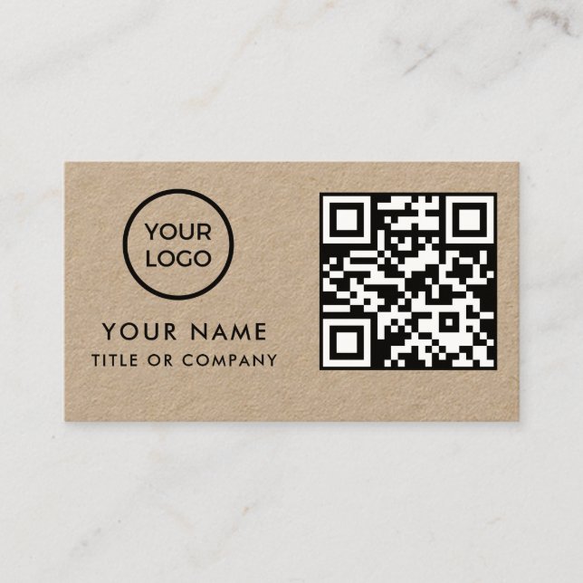 Carte De Visite Code QR (Devant)