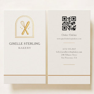 Carte De Visite Code QR Boulangerie
