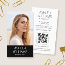 Code QR couleur personnalisé moderne élégant noir