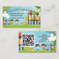 Code QR Crèche Garderie Aire de Jeux Enfants Heure