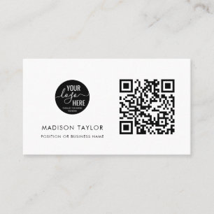 Carte De Visite Code QR de base du logo de l'entreprise personnali