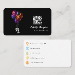 Carte De Visite Code QR de coordinateur d'événement