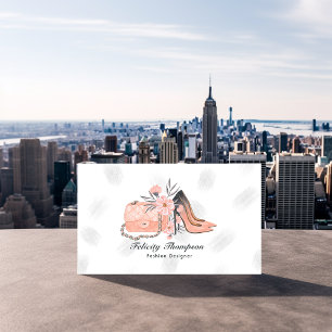 Carte De Visite Code QR de créatrice de mode féminine à New York