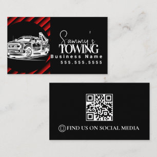 Carte De Visite Code QR de detailing de véhicule 