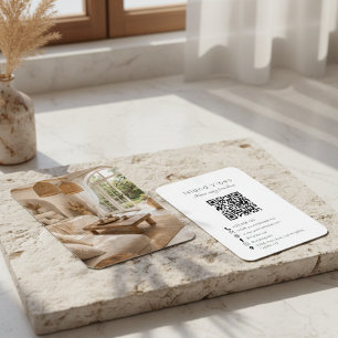 Carte De Visite Code QR de la photo de la maison d'hôtes de locati