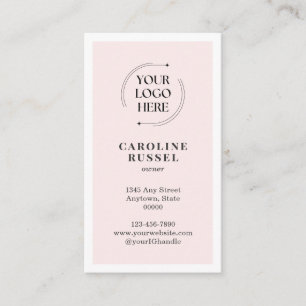 Carte De Visite Code QR de la photo de maquillage rose rougeoyant 