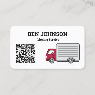 Carte De Visite Code QR de la société en mouvement